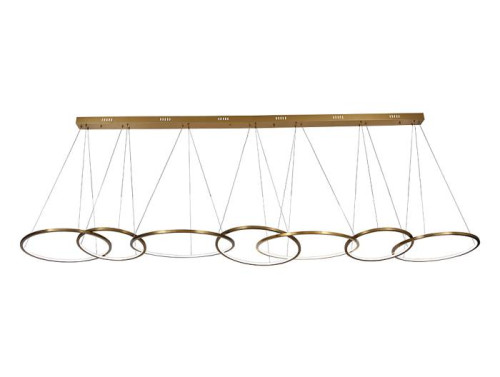 Подвесная люстра Newport Loren 15207N/S brass