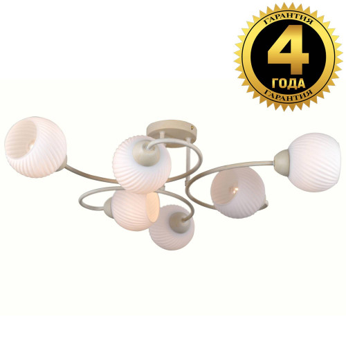 Потолочная люстра Natali Kovaltseva 81400 81400/6C BEIGE GOLD