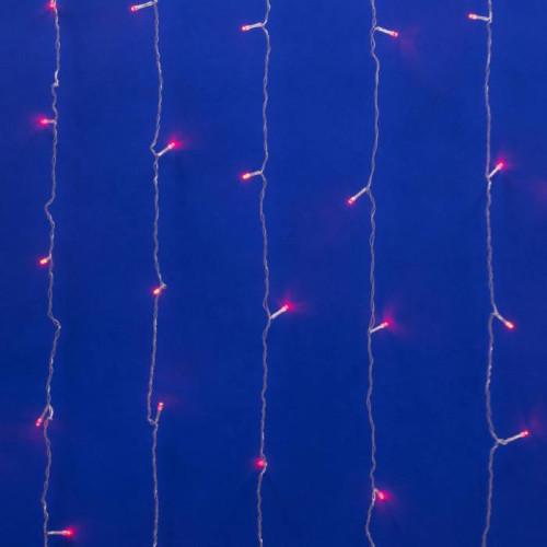 Занавес светодиодный с контроллером, 3х2м Uniel ULD-C2030-240/DTA RED IP20