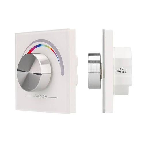 Встраиваемая в стену поворотная белая панель для с/д RGB-лент Arlight 019573