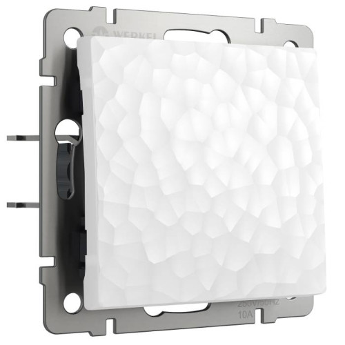Выключатель Werkel W1212001/ Выключатель одноклавишный проходной (hammer белый)