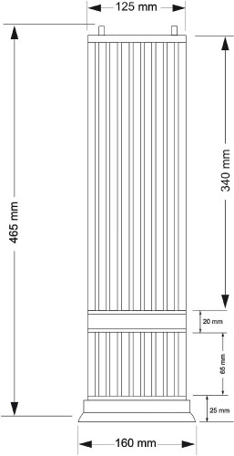 Настольная лампа Kutek Loretto LOR-LG-2(P)120