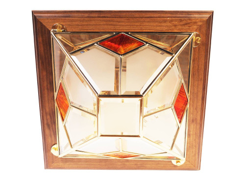 Потолочная люстра Doge Luce 1028/2PL-LN.Satinato+R.Rosso GOLD