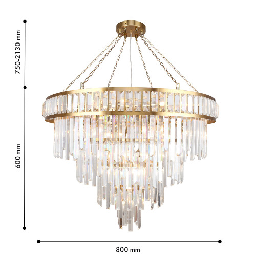 Подвесная люстра Favourite Preston 4732-19P