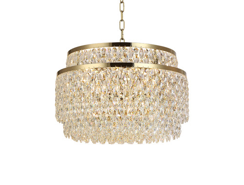 Подвесная люстра Newport Tiffany 8530/60 C gold polished