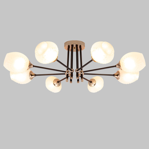 Люстра потолочная 8*Е27 MD.4144-8-S-BK+FGD