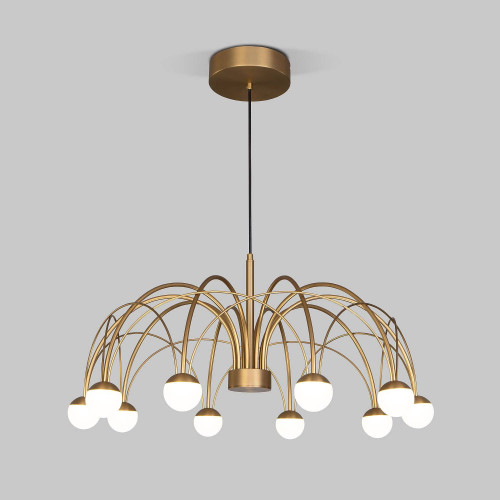 Подвесная люстра Eurosvet Ragno 90030/10 LED золото