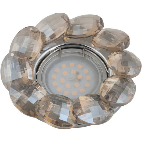 Встраиваемый светильник Fametto Peonia DLS-P114 GU5.3 CHROME/COGNAC