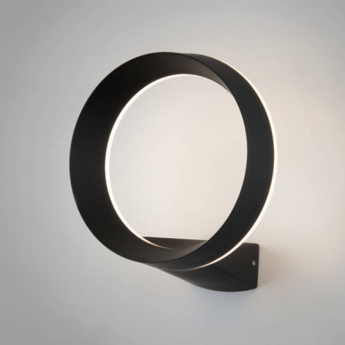 Уличный настенный светильник Elektrostandard Ring 1710 TECHNO LED Ring чёрный