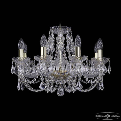 Подвесная хрустальная люстра 1402 Bohemia 1402/8/195 G Leafs