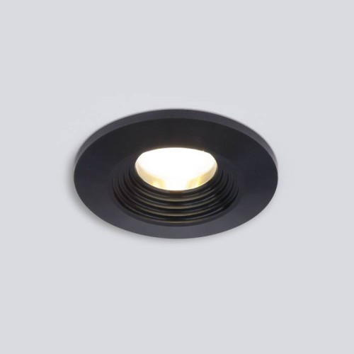 Встраиваемый светильник Elektrostandard Gridi 9903 LED 3W 3000K COB BK черный