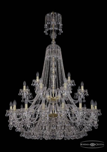 Подвесная хрустальная люстра 1409 Bohemia 1409/16+8+4/400/XL-164/2d G