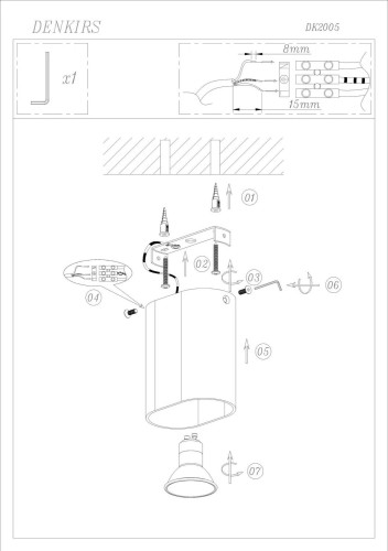 Накладной светильник Denkirs DK2005-WH