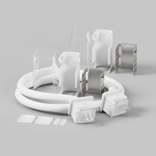 Двусторонний коннектор питания с проводом (30 см) для гибкого неона 17x12 мм Maytoni Изгиб поперек оптической оси 432013