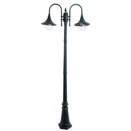 Столб фонарный уличный Arte Lamp MALAGA A1086PA-2BG