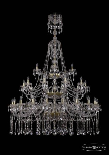 Подвесная хрустальная люстра 1413 Bohemia 1413/20+10+5/530/XL-201/3d G