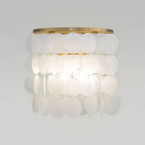 Настенное бра Eurosvet Sandra 60084/2 латунь/перламутр