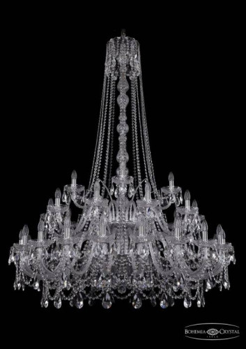 Подвесная хрустальная люстра 1411 Bohemia 1411/20+10+5/460/h-175/2d Ni