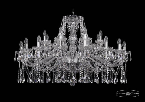 Подвесная хрустальная люстра 1413 Bohemia 1413/16+8/400 Ni