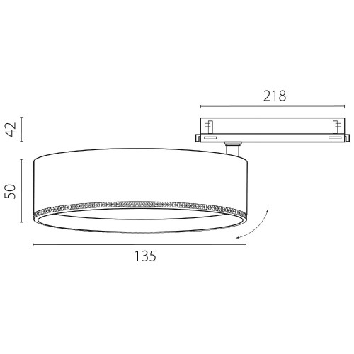 Трековый светильник Lightstar Alta Pro A5737DALI