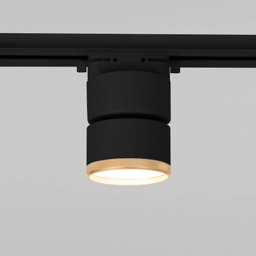 Трековый светильник Elektrostandard Impact Impact чёрный матовый/золото 10W 4200K (85514/01) однофазный