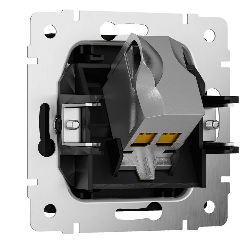 Розетка Werkel W5120108/ Розетка Ethernet RJ-45 cat. 6A экранированная (черный матовый)
