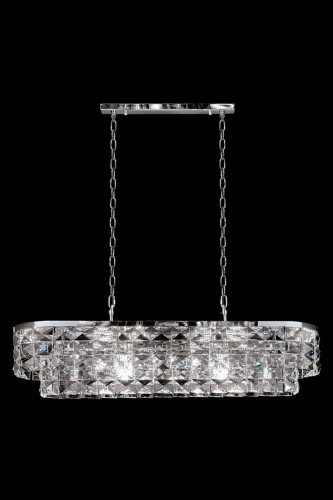 Подвесная люстра LEON Cristal LE3003/1200L CH