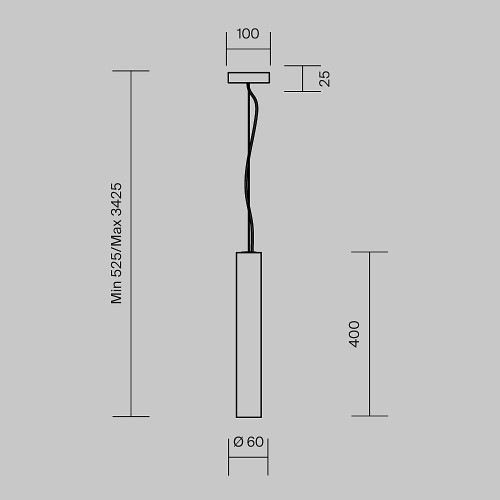 Светильник подвесной Maytoni Basic Texture MOD461PL-L5BGK
