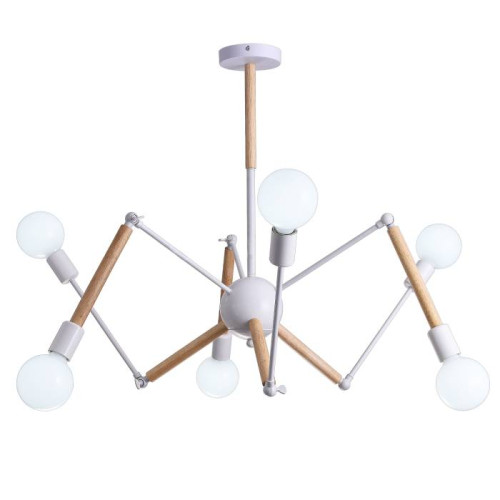 Люстра на штанге Natali Kovaltseva Andy ANDY 75139/6C WHITE