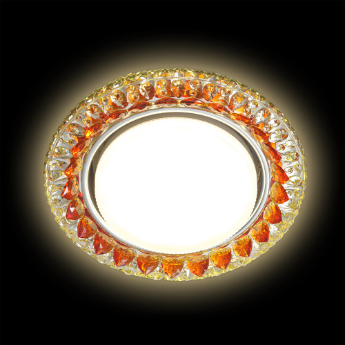 Светильник GX53+LED 4W 4000K, встраиваемый ПОЛИКРИСТАЛЛ CH/CLEAR+TEA IL.0028.0970