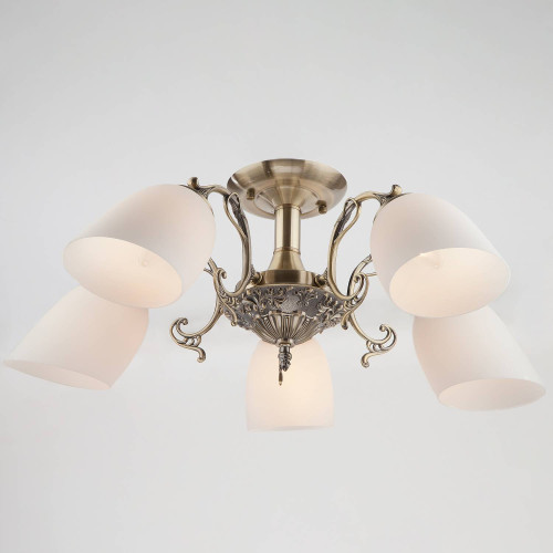 Потолочная люстра Eurosvet Ariele 22010/5 античная бронза