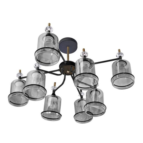 Потолочная люстра IMEX MD.4890-8-S COFFEE+FGD