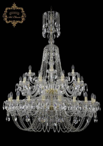 Подвесная хрустальная люстра 11.11 Art Classic 11.11.20+10+5.400.2d.XL-153.Gd.Sp