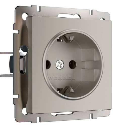 Розетка Werkel W1271004/ Розетка с заземлением (дымчатый)