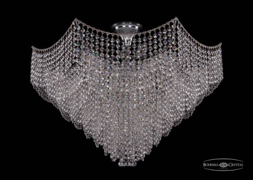 Потолочная хрустальная люстра Bohemia 7707 77071/77 Ni