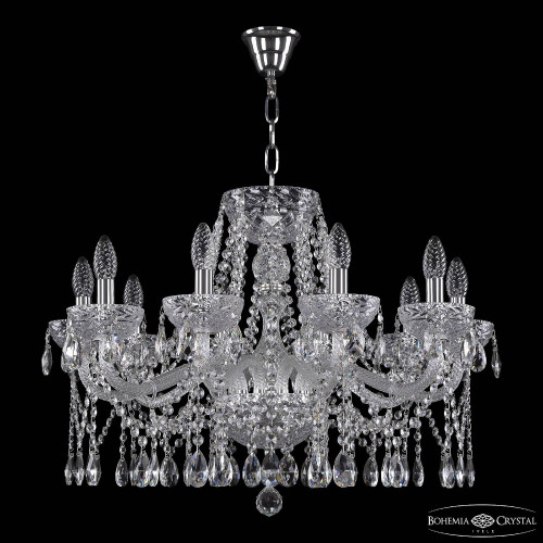 Подвесная люстра Bohemia 5413 5413/10/240 Ni Clear/M-1F