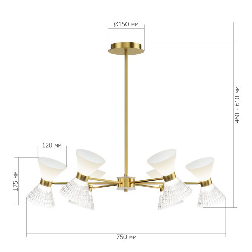 Люстра на штанге ST Luce Spirit SL2004.303.12