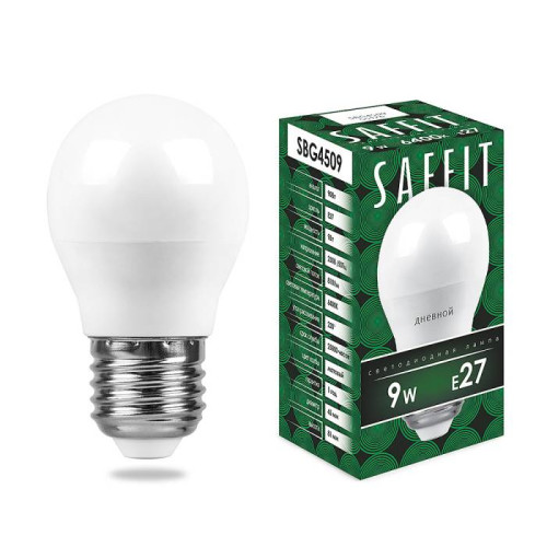 Светодиодные лампочки Saffit 55126 (E27)  (9Вт)  (6400K) 