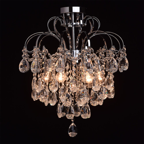 Потолочная хрустальная люстра De Markt Бриз 464017106