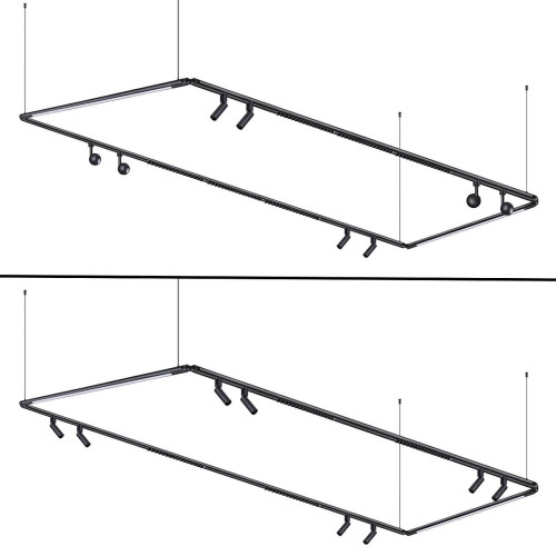 База встраиваемая для ввода питания с гибким угловым соединителем L и проводом-подвесом Novotech Glat 359386