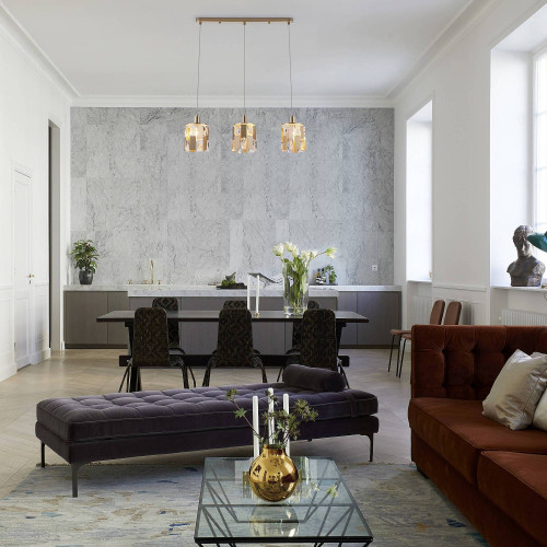 Светильник подвесной Eurosvet Scoppio 50101/3 перламутровое золото