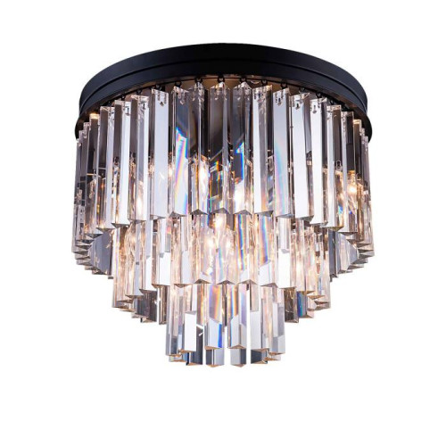 Потолочная люстра Delight Collection 1920s Odeon 771131 (KR0387C-6/P black/clear)