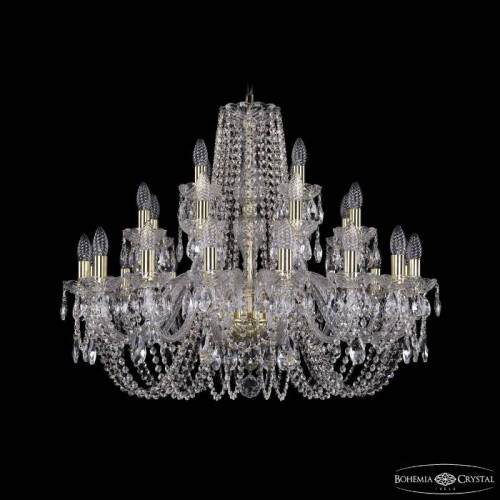 Подвесная хрустальная люстра 1402 Bohemia 1402/16+8+4/300 G