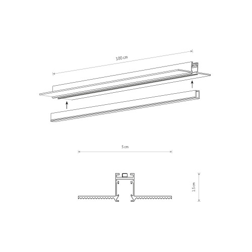 Встраиваемый шинопровод для магнитных треков Nowodvorski Nano 11730