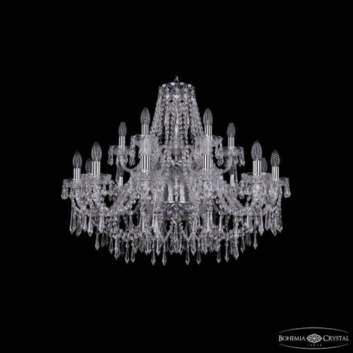 Подвесная хрустальная люстра 1403 Bohemia 1403/12+6/300/2d Ni