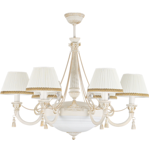 Потолочная люстра Kutek Roma (абажур) ROM-ZW-6+1(BZ/A)