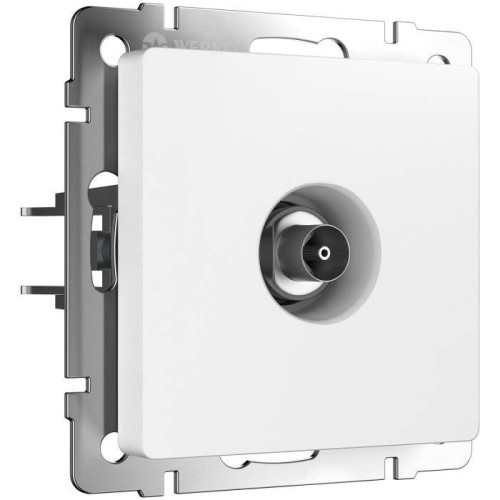 Розетка Werkel W1183061/ ТВ-розетка оконечная (белый матовый)