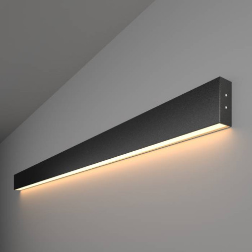 Настенный светильник Elektrostandard Grand Линейный светодиодный накладной односторонний светильник 128см 25W 3000K черная шагрень (101-100-30-