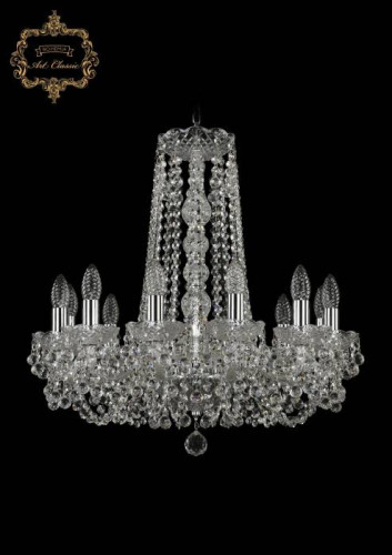 Подвесная хрустальная люстра 11.26 Art Classic 11.26.12.200.h-63.Cr.B