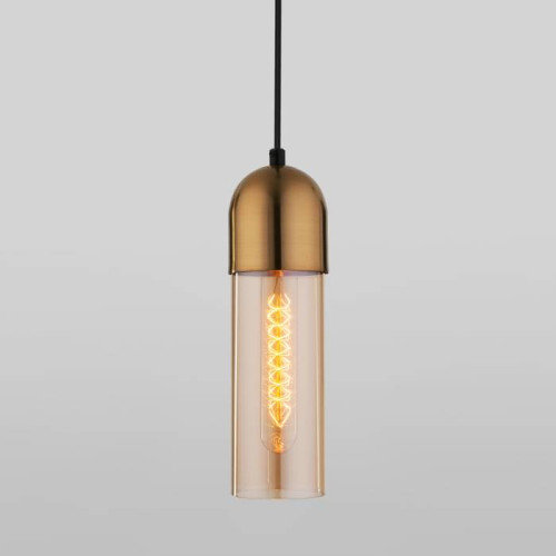 Светильник подвесной Eurosvet Airon 50180/1 янтарный